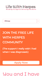 Mobile Screenshot of lifewithherpes.com